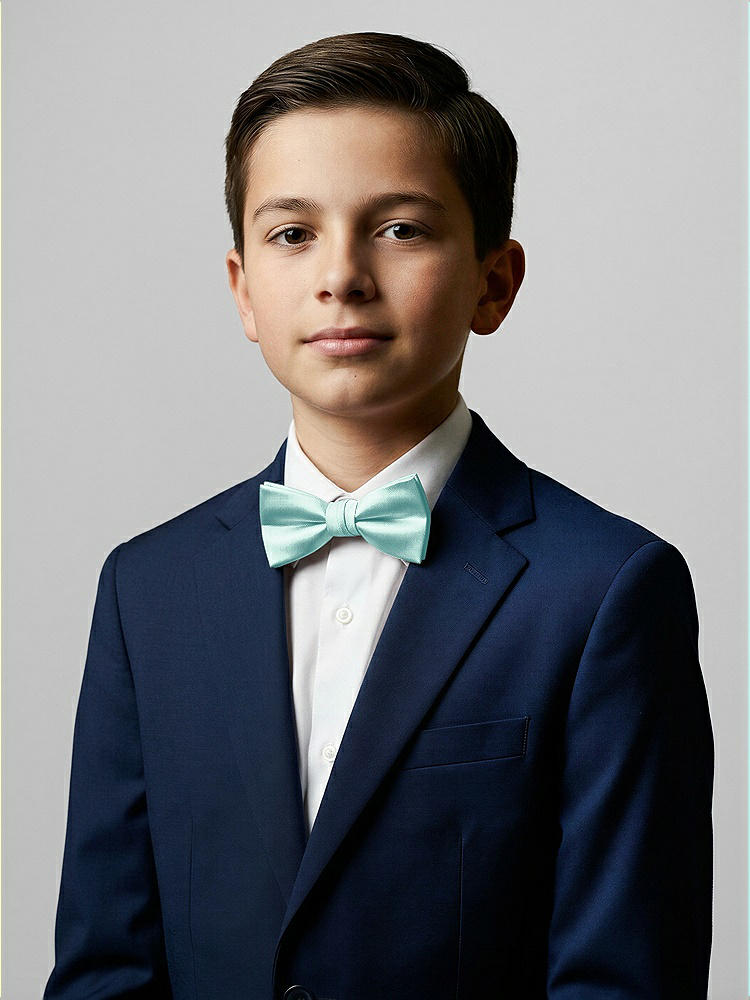 Front View - Seaside Yarn-Dyed Boy's Bow Tie by After Six