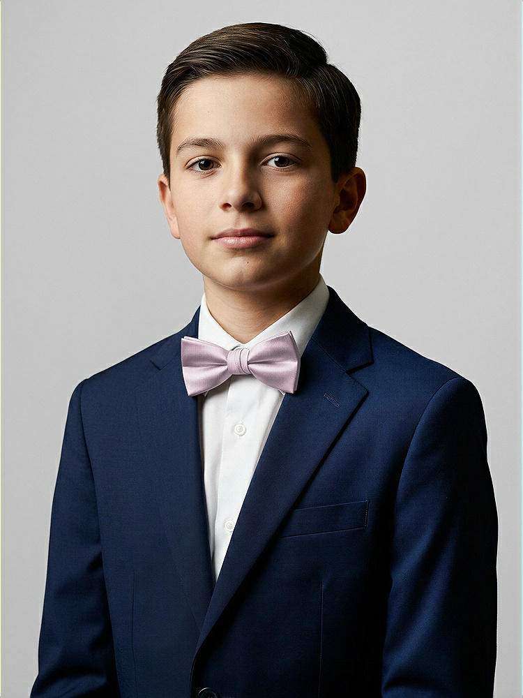 Front View - Suede Rose Yarn-Dyed Boy's Bow Tie by After Six
