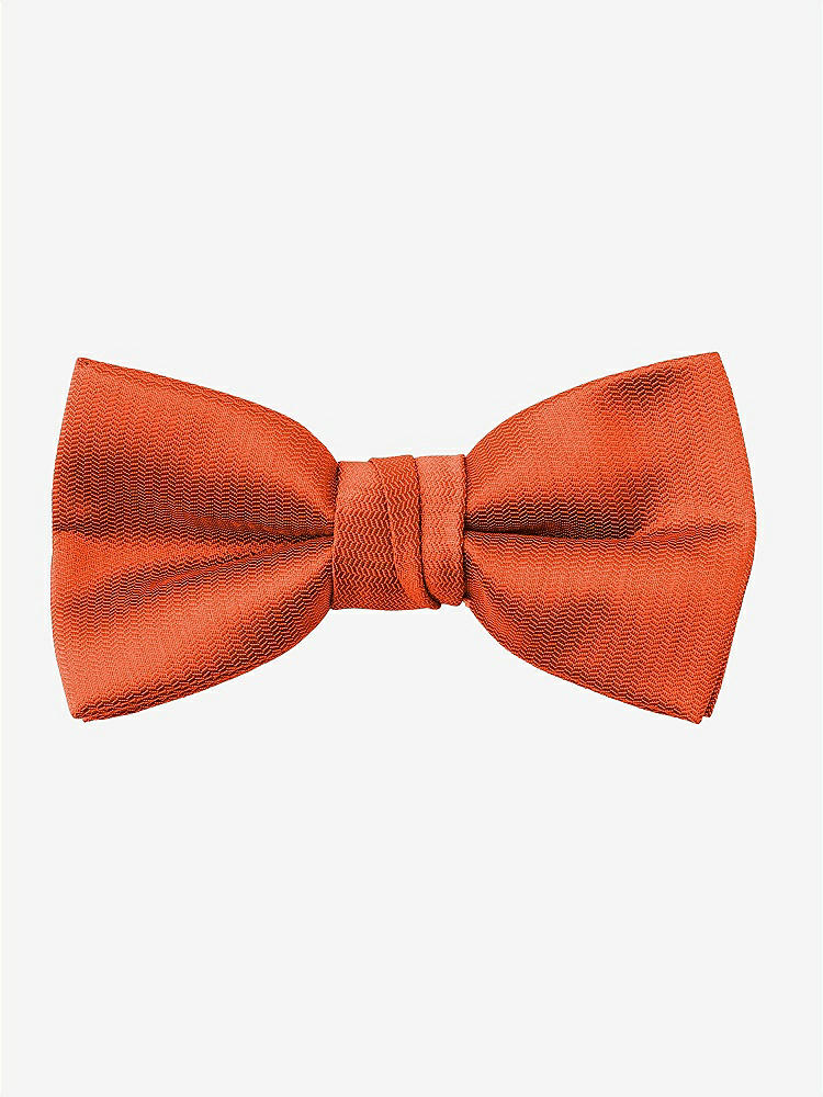 Back View - Tangerine Tango Yarn-Dyed Boy's Bow Tie by After Six