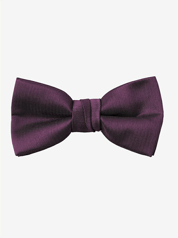 Back View - Aubergine Yarn-Dyed Boy's Bow Tie by After Six