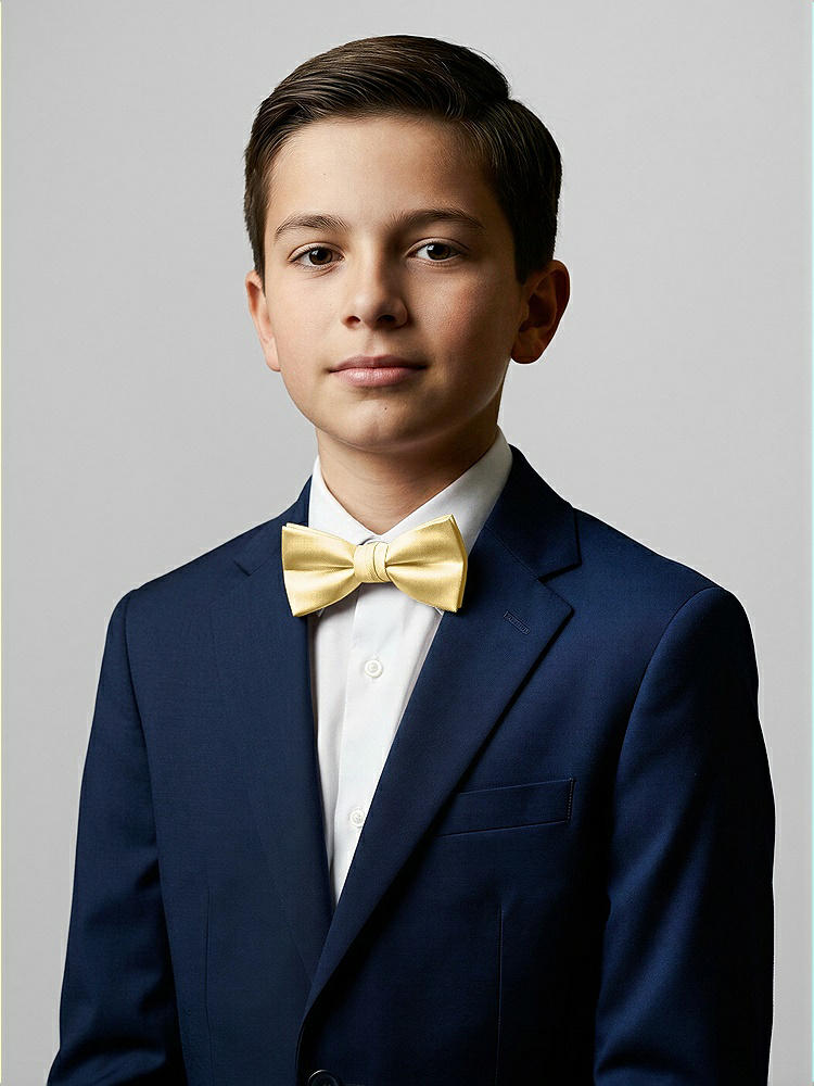 Front View - Buttercup Yarn-Dyed Boy's Bow Tie by After Six