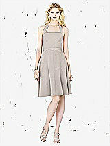 Front View Thumbnail - Taupe Silver Social Bridesmaids Style 8126