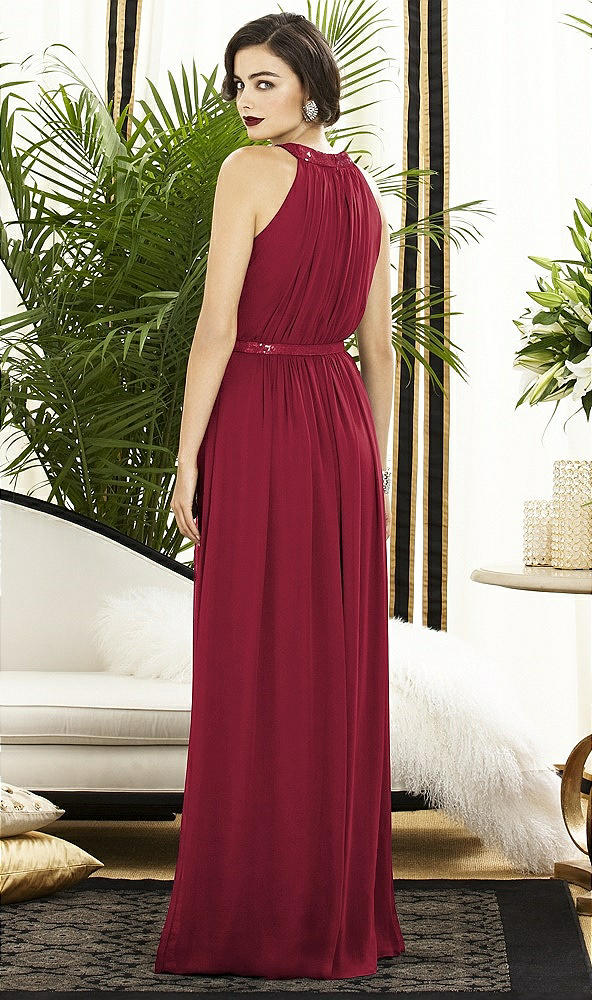Back View - Burgundy Dessy Collection Style 2887
