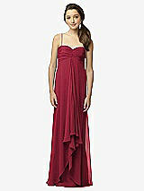 Front View Thumbnail - Burgundy Junior Bridesmaid Style JR518