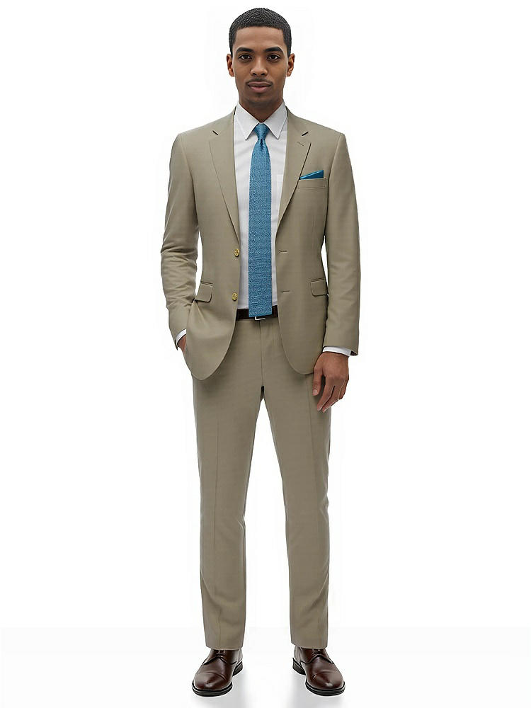 Front View - Khaki Classic Summer Suit Jacket by After Six