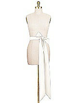 Alt View 2 Thumbnail - Ivory Matte Satin Sash