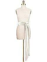 Front View Thumbnail - Ivory Matte Satin Sash