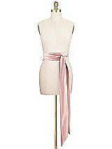 Front View Thumbnail - Rose Matte Satin Sash
