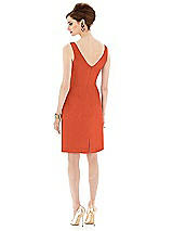 Alt View 2 Thumbnail - Fiesta Cocktail V-Neck Fitted Sleeveless Dress