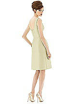 Rear View Thumbnail - Butter Yellow Alfred Sung Bridesmaid Dress D654
