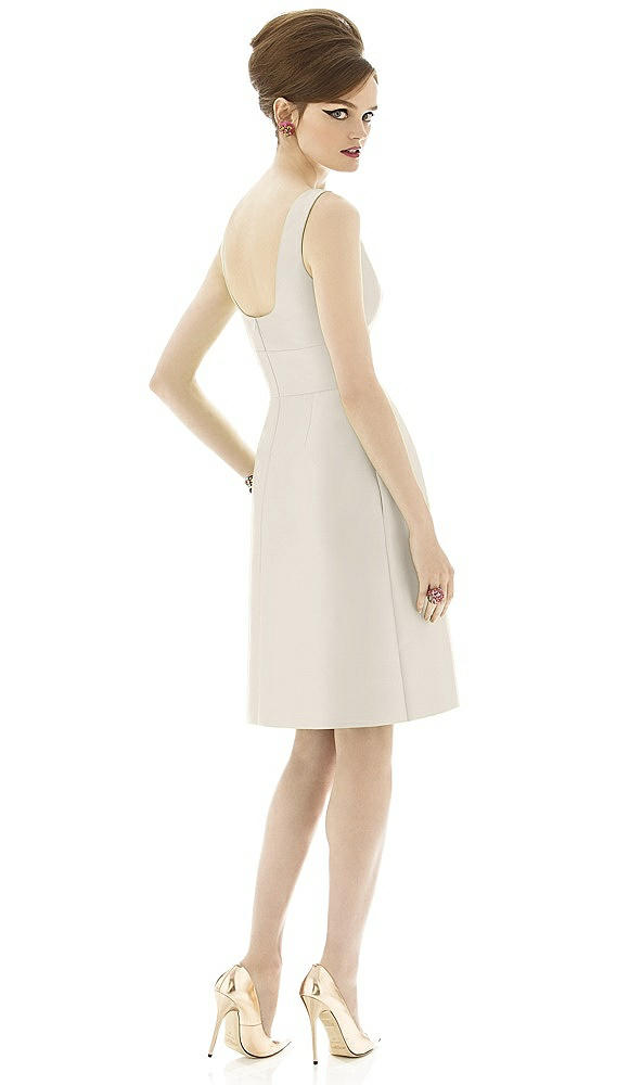 Back View - Ivory Alfred Sung Bridesmaid Dress D654