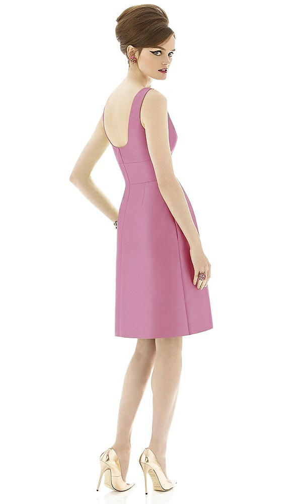 Back View - Powder Pink Alfred Sung Bridesmaid Dress D654
