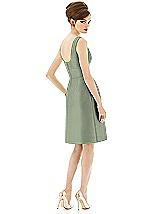 Rear View Thumbnail - Sage Alfred Sung Bridesmaid Dress D654