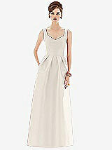 Front View Thumbnail - Ivory Alfred Sung Bridesmaid Dress D659