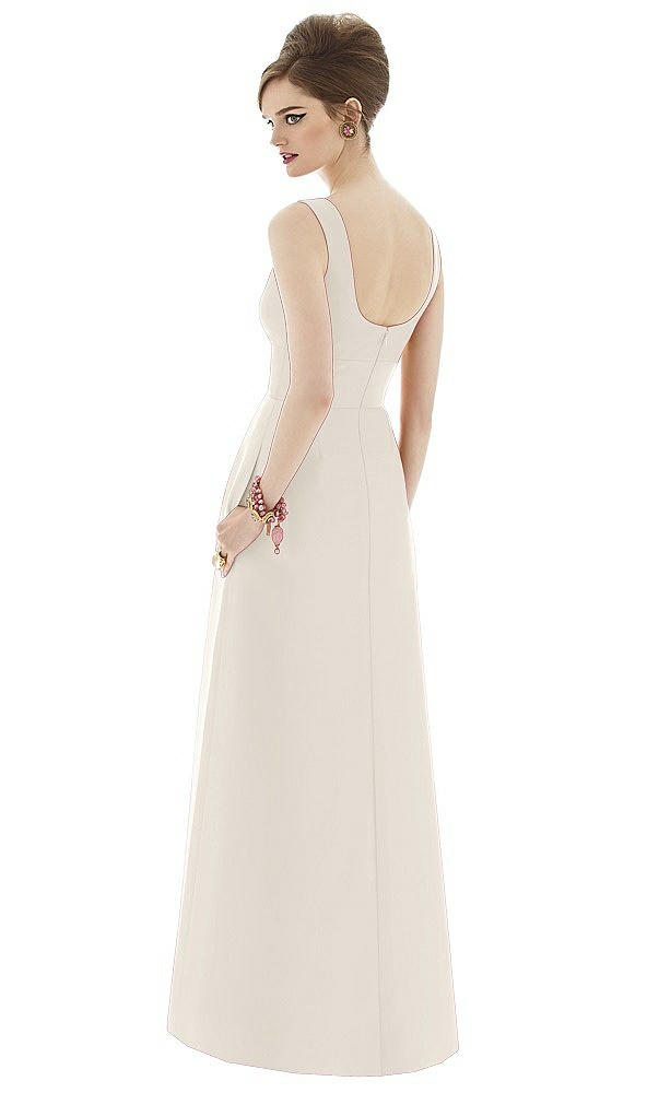 Back View - Ivory Alfred Sung Bridesmaid Dress D659