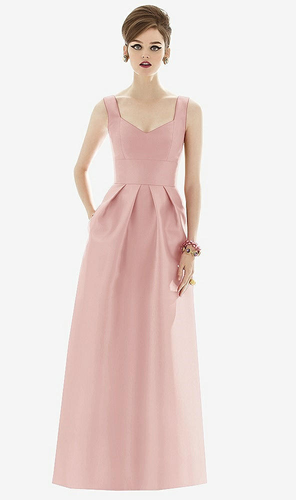 Front View - Rose Alfred Sung Bridesmaid Dress D659
