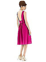 Rear View Thumbnail - Think Pink Alfred Sung Open Back Cocktail Dress D660