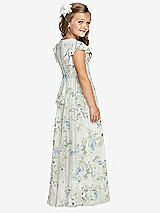 Rear View Thumbnail - Bleu Garden Flower Girl Dress FL4038