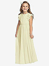 Front View Thumbnail - Butter Yellow Flower Girl Dress FL4038