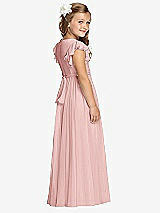 Rear View Thumbnail - Rose Flower Girl Dress FL4038