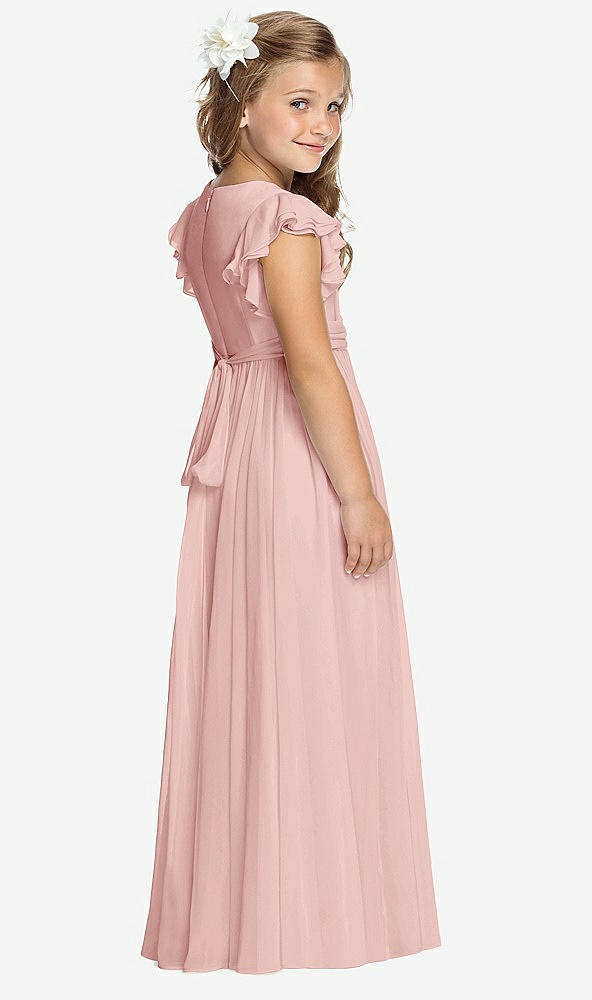 Back View - Rose Flower Girl Dress FL4038