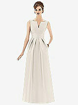 Front View Thumbnail - Ivory Alfred Sung Style D655