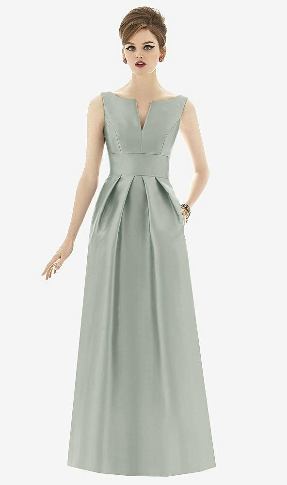 Front View - Willow Green Alfred Sung Style D655