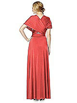 Alt View 2 Thumbnail - Perfect Coral Twist Wrap Convertible Maxi Dress