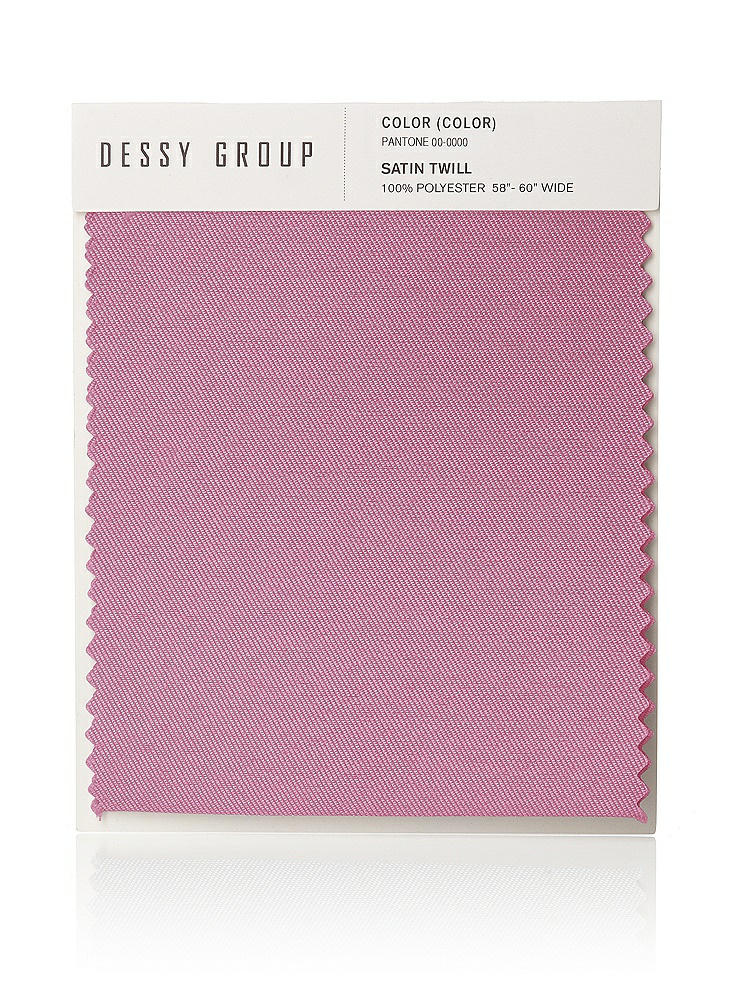 Front View - Powder Pink Satin Twill Swatch