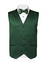 Rear View Thumbnail - Hampton Green Matte Satin Tuxedo Vests by After Six