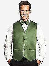 Front View Thumbnail - Clover Matte Satin Tuxedo Vests by After Six
