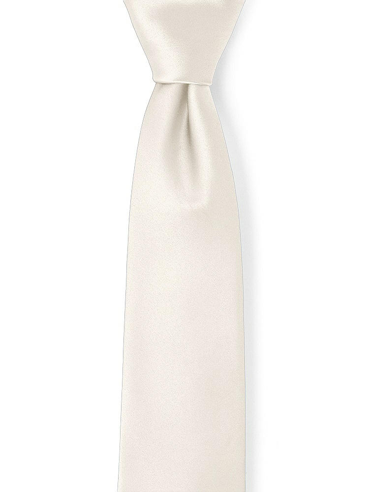 Front View - Ivory Matte Satin Neckties by After Six