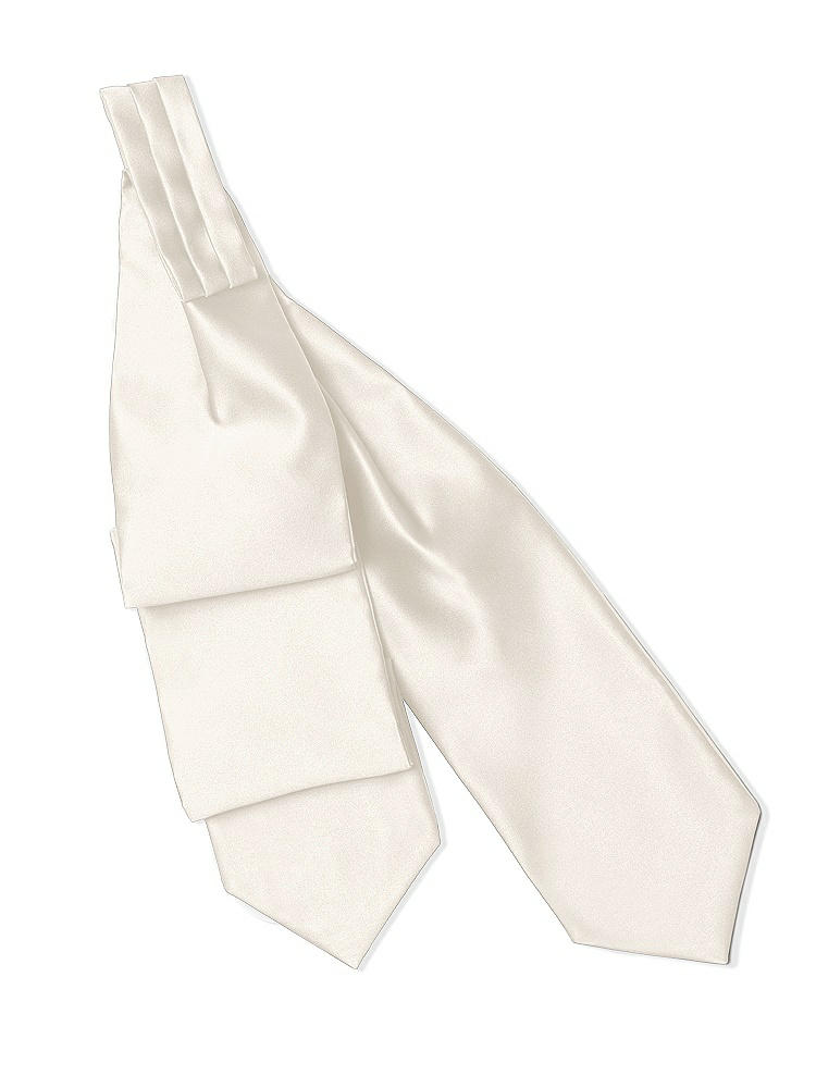 Back View - Ivory Matte Satin Cravats by After Six
