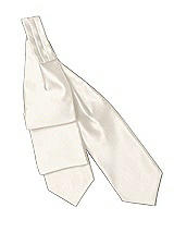 Rear View Thumbnail - Ivory Matte Satin Cravats by After Six