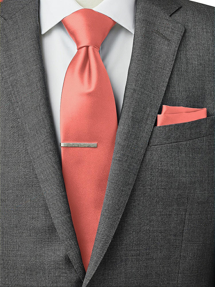 Back View - Ginger Matte Satin Pocket Squares by After Six