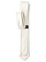 Rear View Thumbnail - Ivory Matte Satin Narrow Ties by After Six