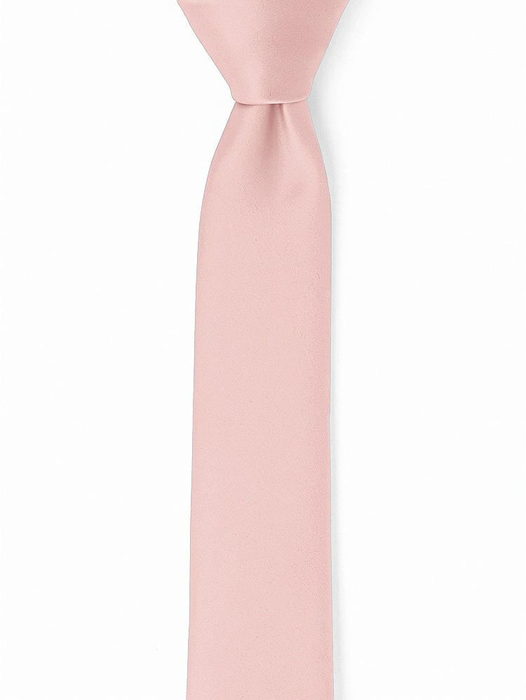 Front View - Rose Matte Satin Narrow Ties by After Six