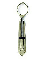 Rear View Thumbnail - Kiwi Matte Satin Boy's 14" Zip Necktie by After Six