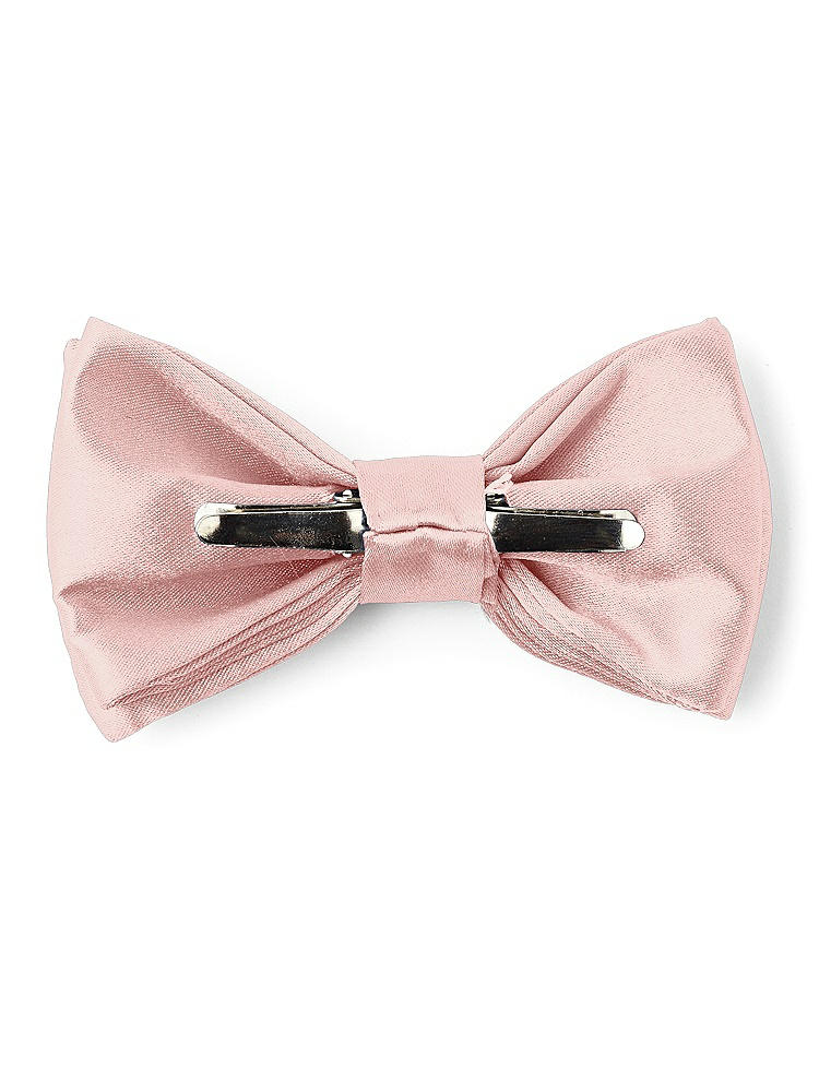 Back View - Rose Matte Satin Boy's Clip Bow Tie by After Six