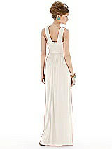 Rear View Thumbnail - Ivory Maxi Chiffon Sleeveless Halter Dress
