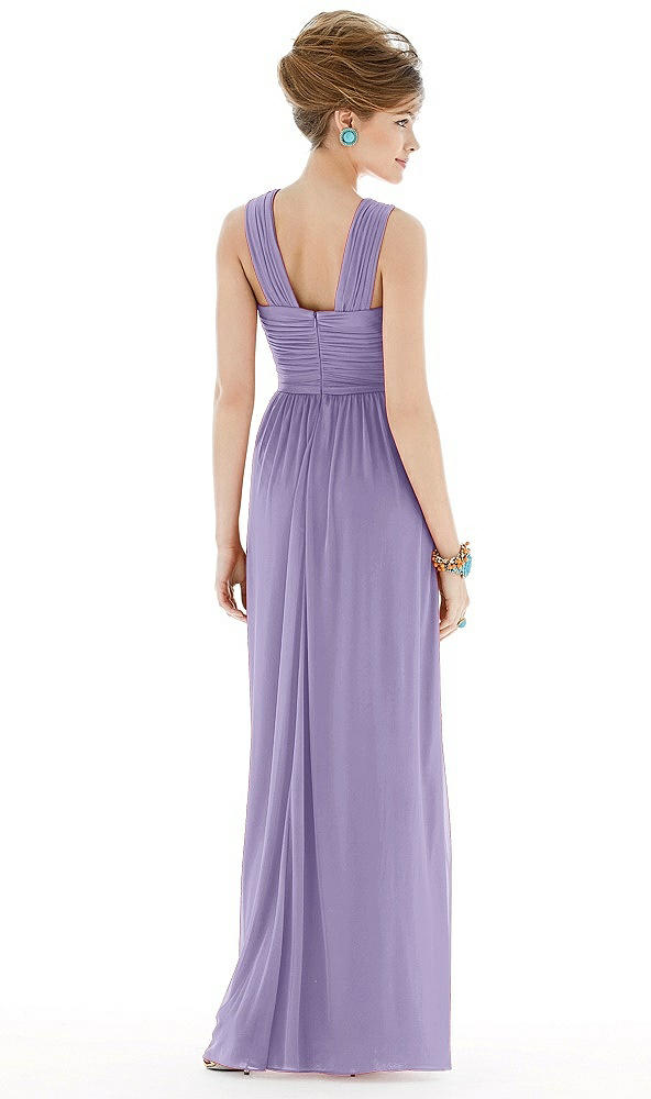 Back View - Passion Maxi Chiffon Sleeveless Halter Dress