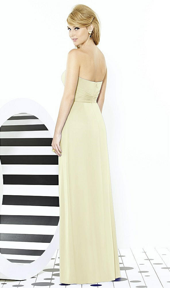 Back View - Butter Yellow After Six Bridesmaid Dress 6713