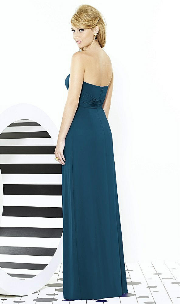 Back View - Atlantic Blue After Six Bridesmaid Dress 6713