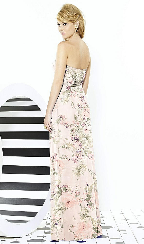 Back View - Blush Garden After Six Bridesmaid Dress 6713