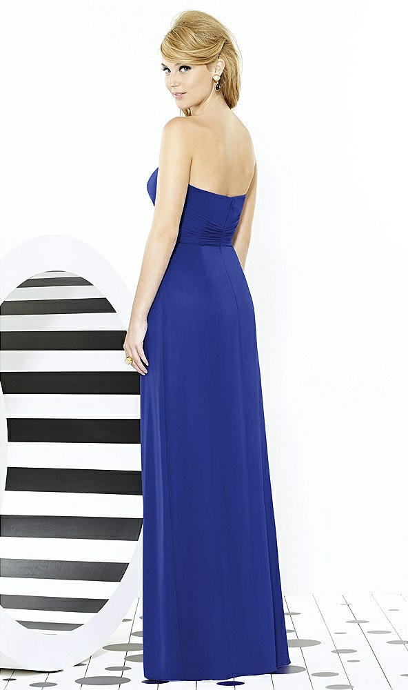 Back View - Cobalt Blue After Six Bridesmaid Dress 6713