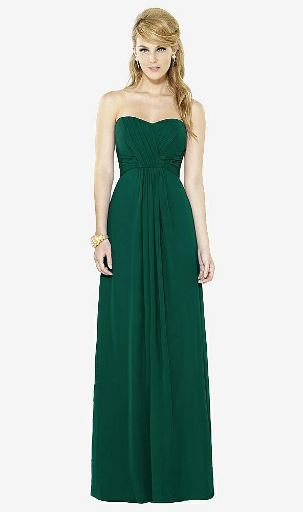 Front View - Hunter Green After Six Bridesmaid Dress 6713