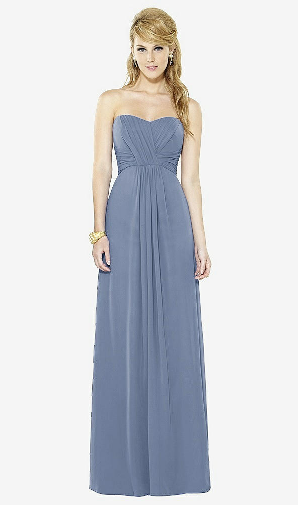Front View - Larkspur Blue After Six Bridesmaid Dress 6713