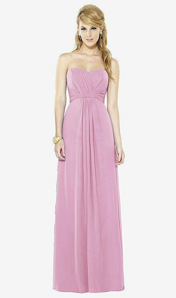 Front View - Powder Pink After Six Bridesmaid Dress 6713