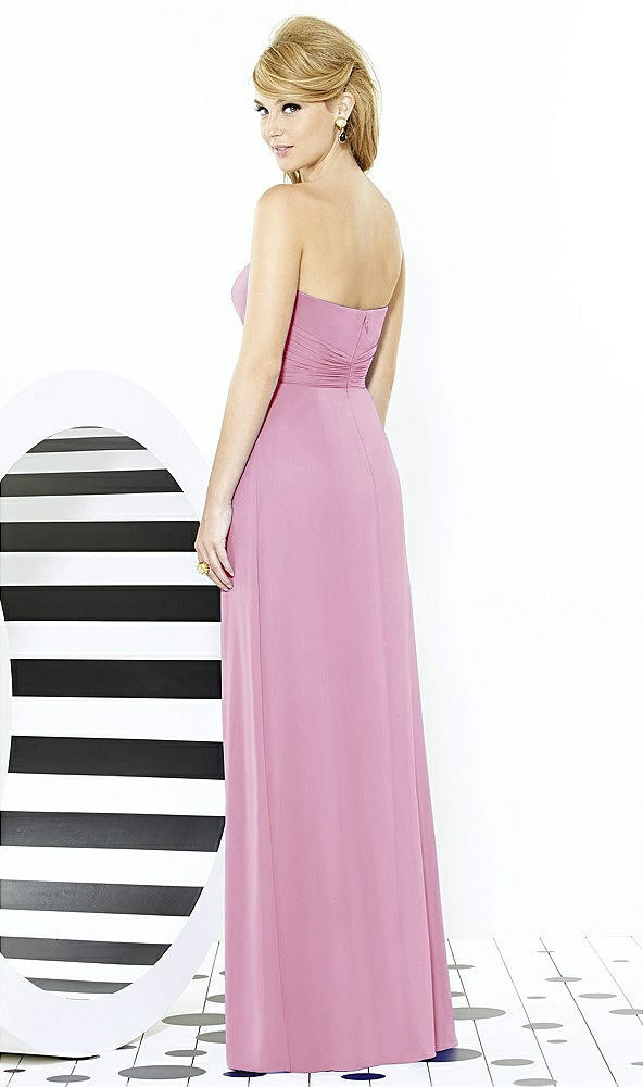 Back View - Powder Pink After Six Bridesmaid Dress 6713
