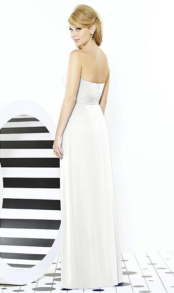 Back View - White After Six Bridesmaid Dress 6713